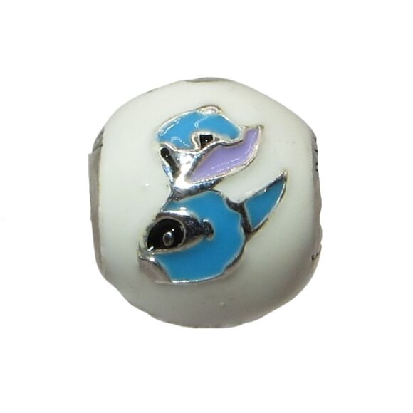 Pandora RARE! Disney Lilo & Stitch Enamel & SS .925 Charm 796338ENMX - Picture 3 of 8